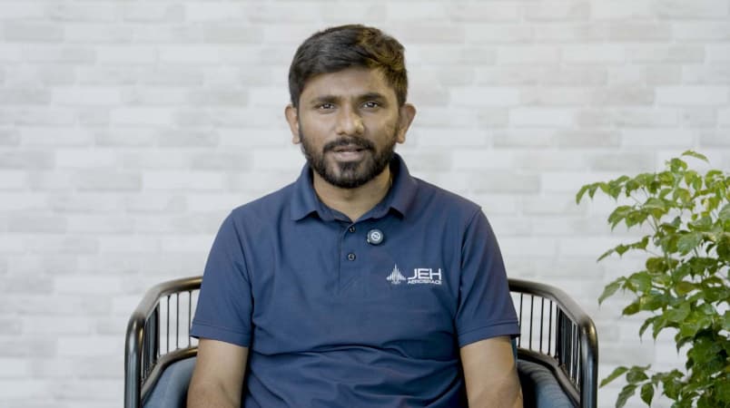Client video thumbnail for Venkatesh Mudragallah - Jeh Aerospace