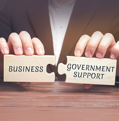 Local community partnerships and government support
